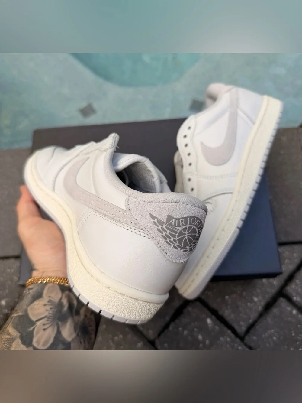 NIKE AIR JORDAN 1 RETRO LOW ’85 OG NEUTRAL GREY FB9933-100 MEN’S SIZE 8